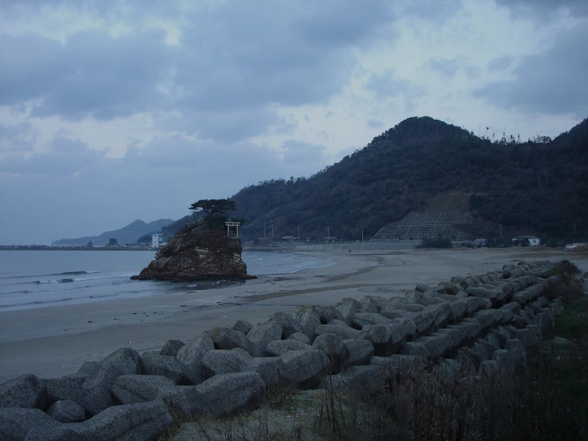 出雲大社 稲佐の浜のイメージ（モザイク処理済み）