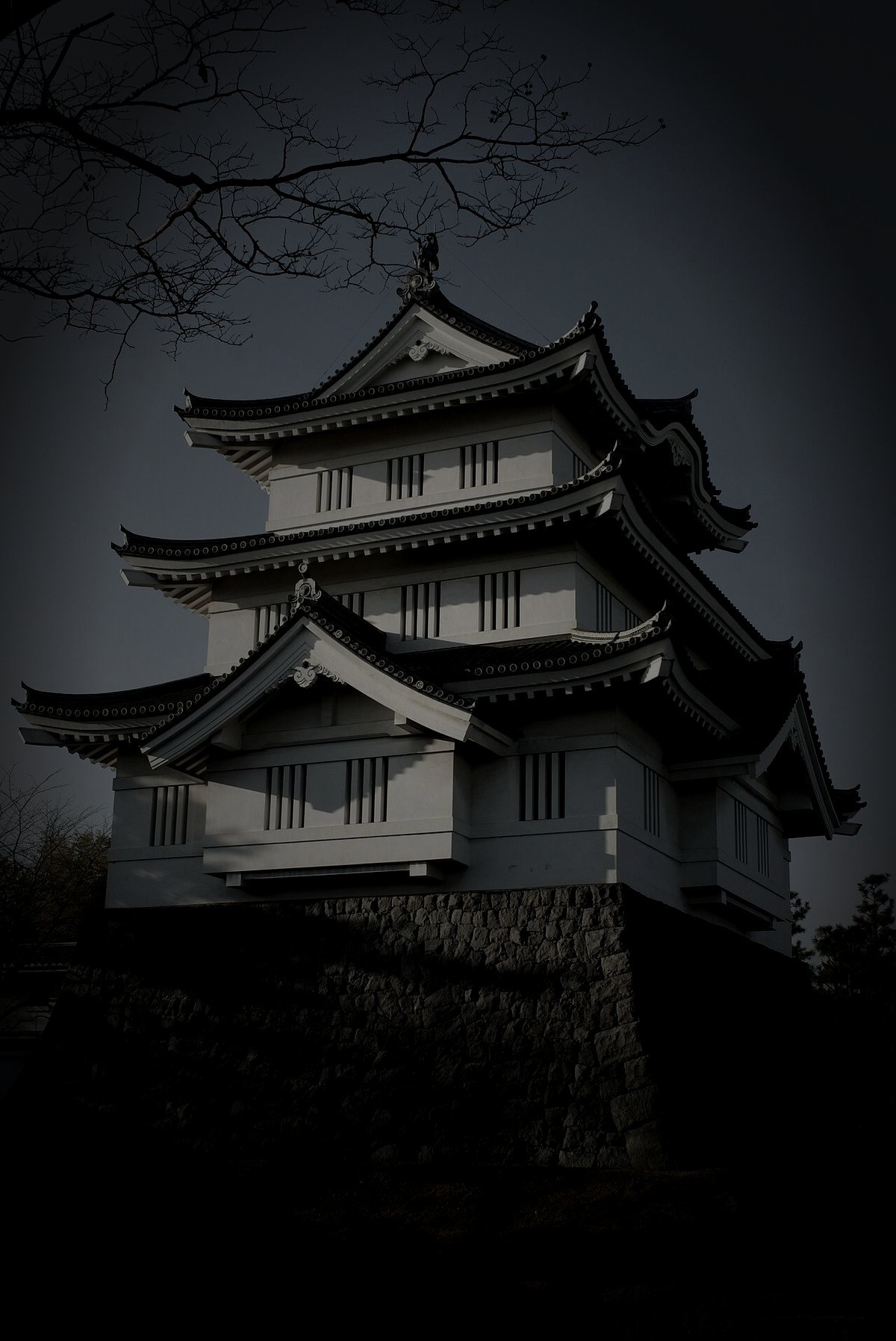 行田の忍城跡のイメージ（モザイク処理済み）