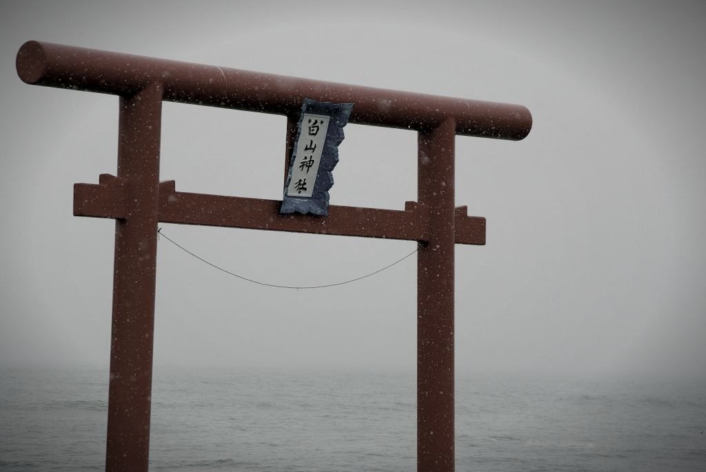 白山島(白山神社)のイメージ(モザイク処理済み)