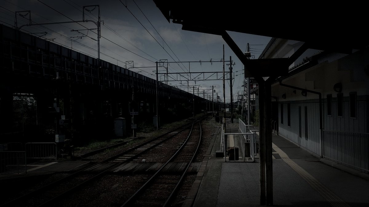 豊郷町廃農村跡の怪異のイメージ（モザイク処理済み）