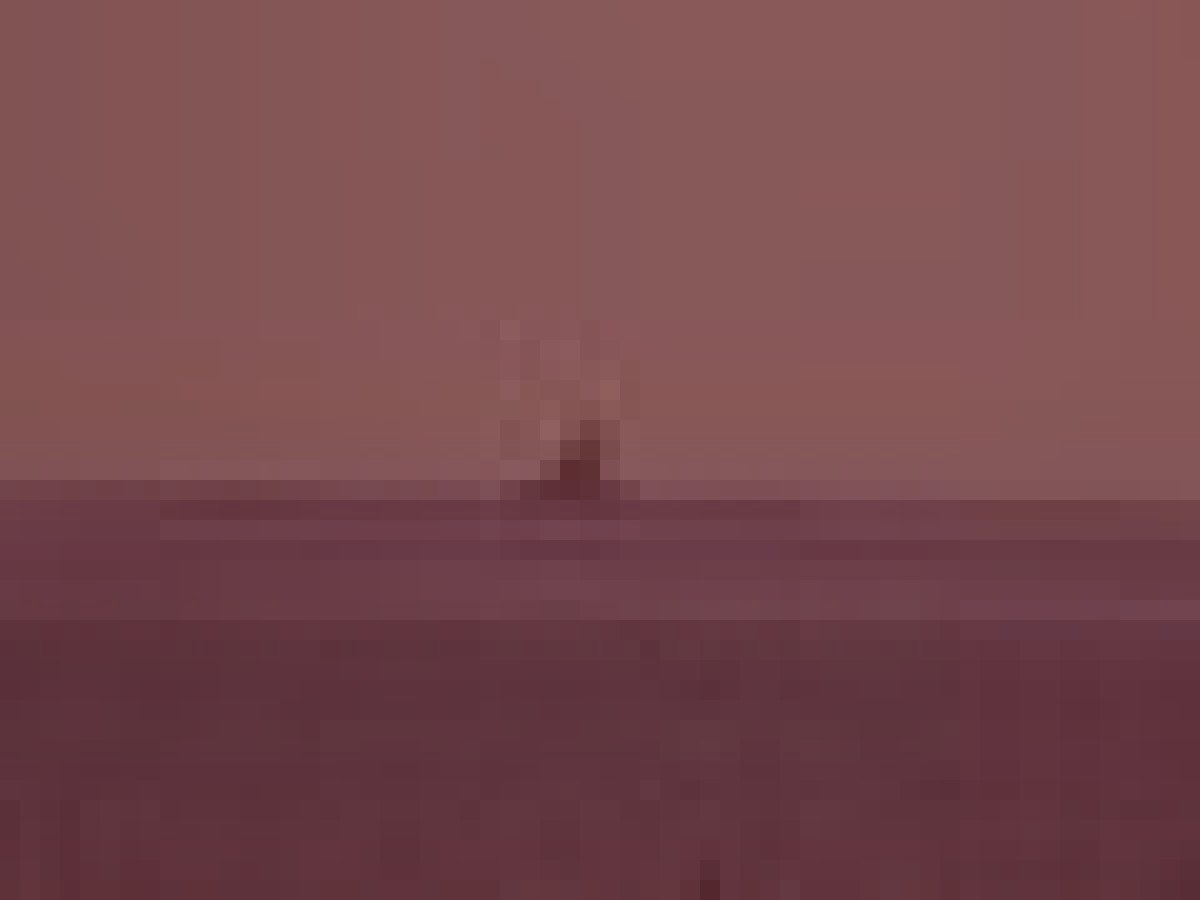 茅ヶ崎市烏帽子岩沖の水難霊のイメージ(モザイク処理済み)