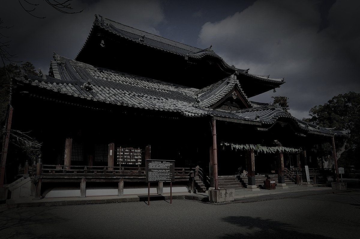 紀の川市廃農村の怪火のイメージ（モザイク処理済み）