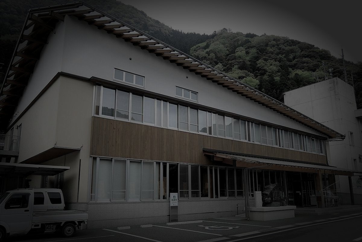 土佐郡大川村の廃集落のイメージ（モザイク処理済み）