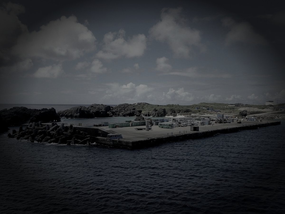 大島郡与論町の廃農村のイメージ（モザイク処理済み）