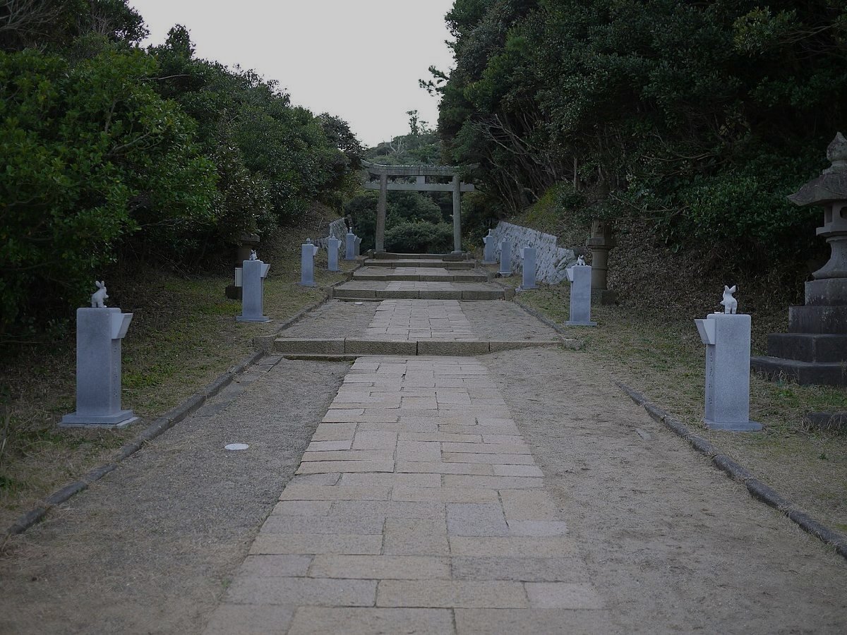 白兎神社のイメージ（モザイク処理済み）