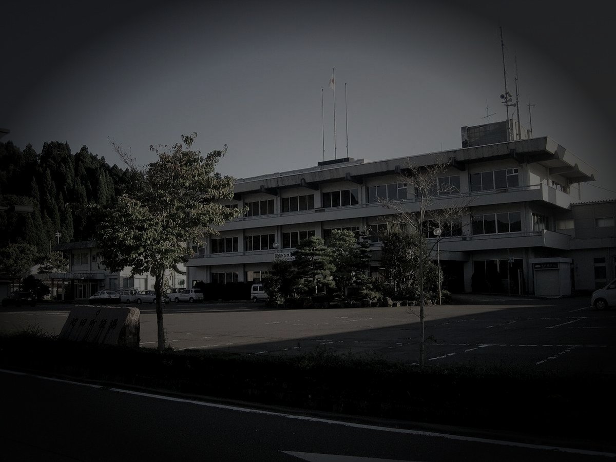 池田町廃農村の山霊のイメージ（モザイク処理済み）