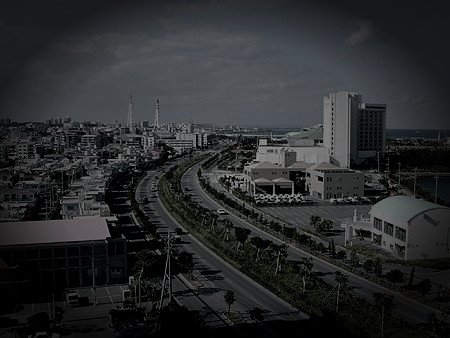 宜野湾市の廃施設の霊のイメージ（モザイク処理済み）