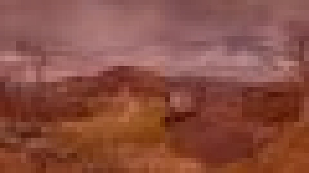 御在所岳(斜面の廃ロープウェイ小屋)のイメージ(モザイク処理済み)