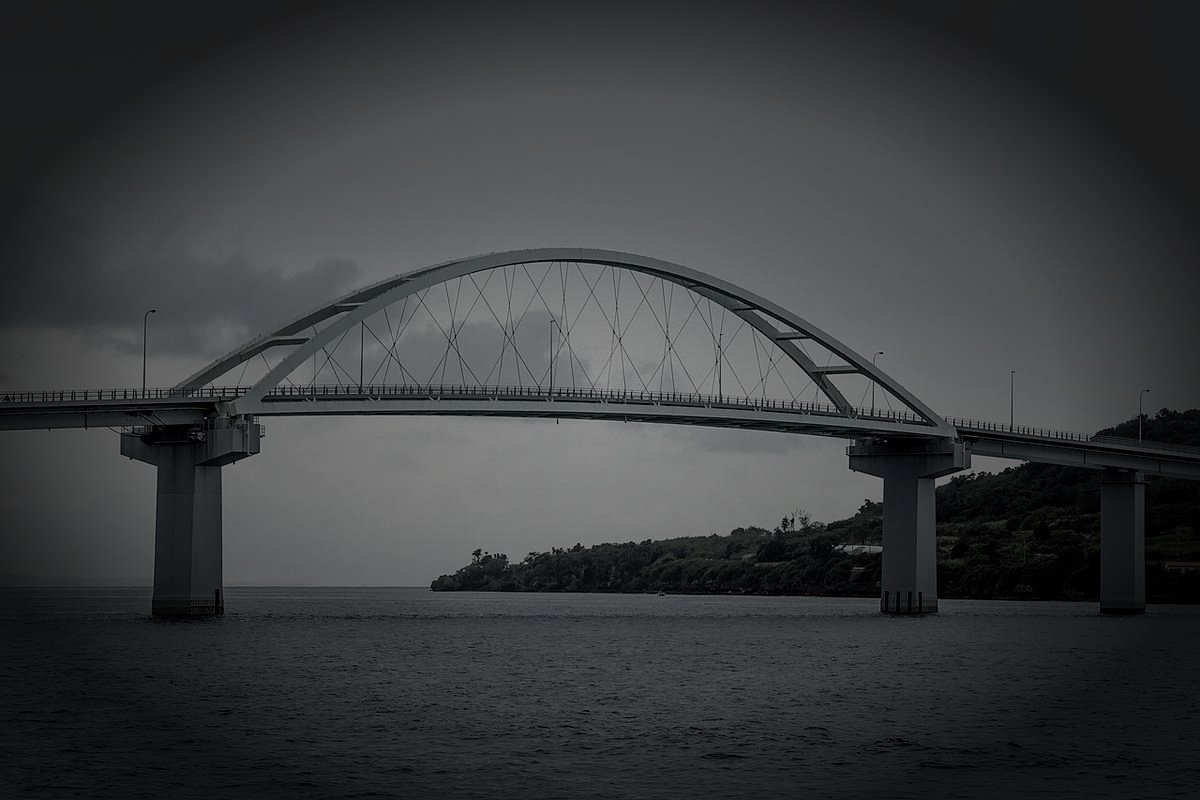 国頭郡本部町の廃農村のイメージ（モザイク処理済み）