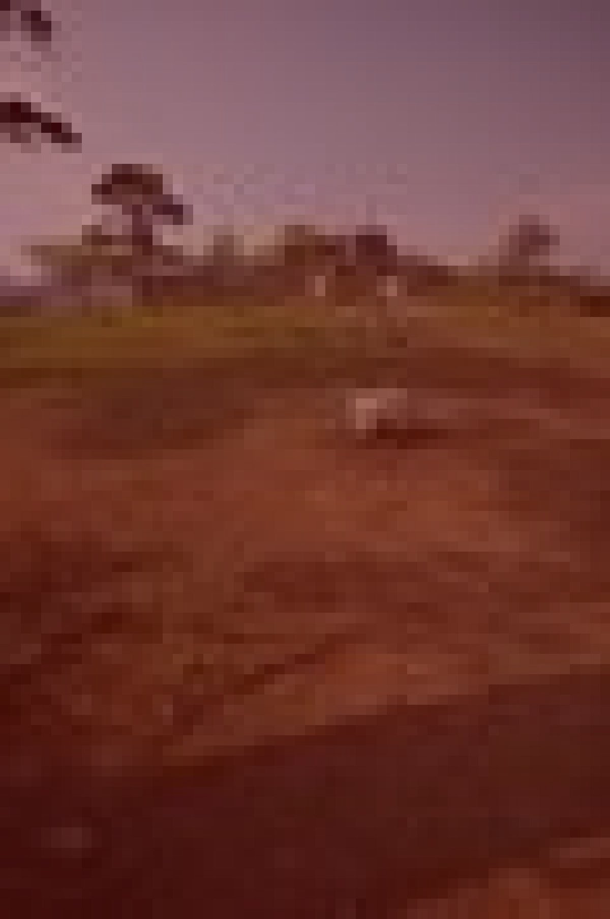 竹田城跡の夜の霊気のイメージ（モザイク処理済み）