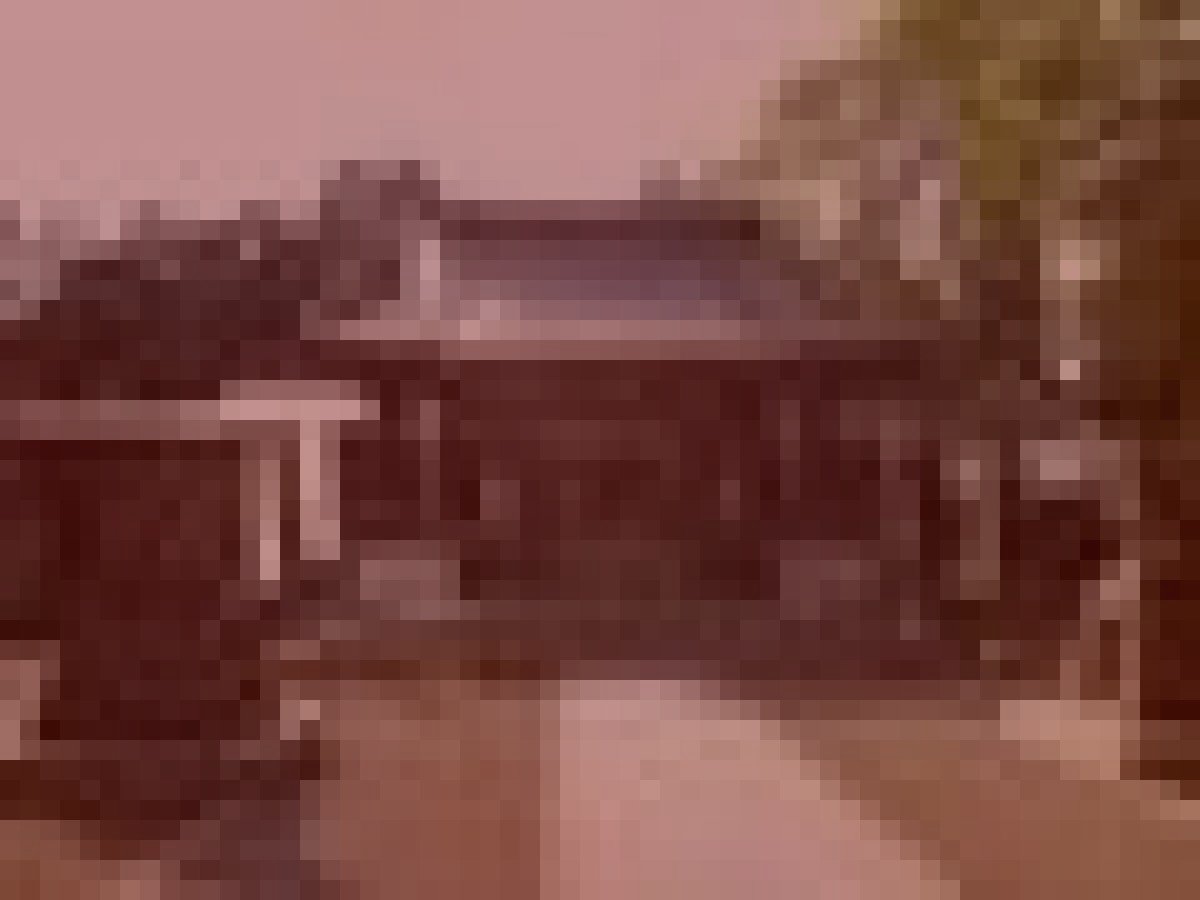 新庄市旧新庄城址の武者霊のイメージ（モザイク処理済み）