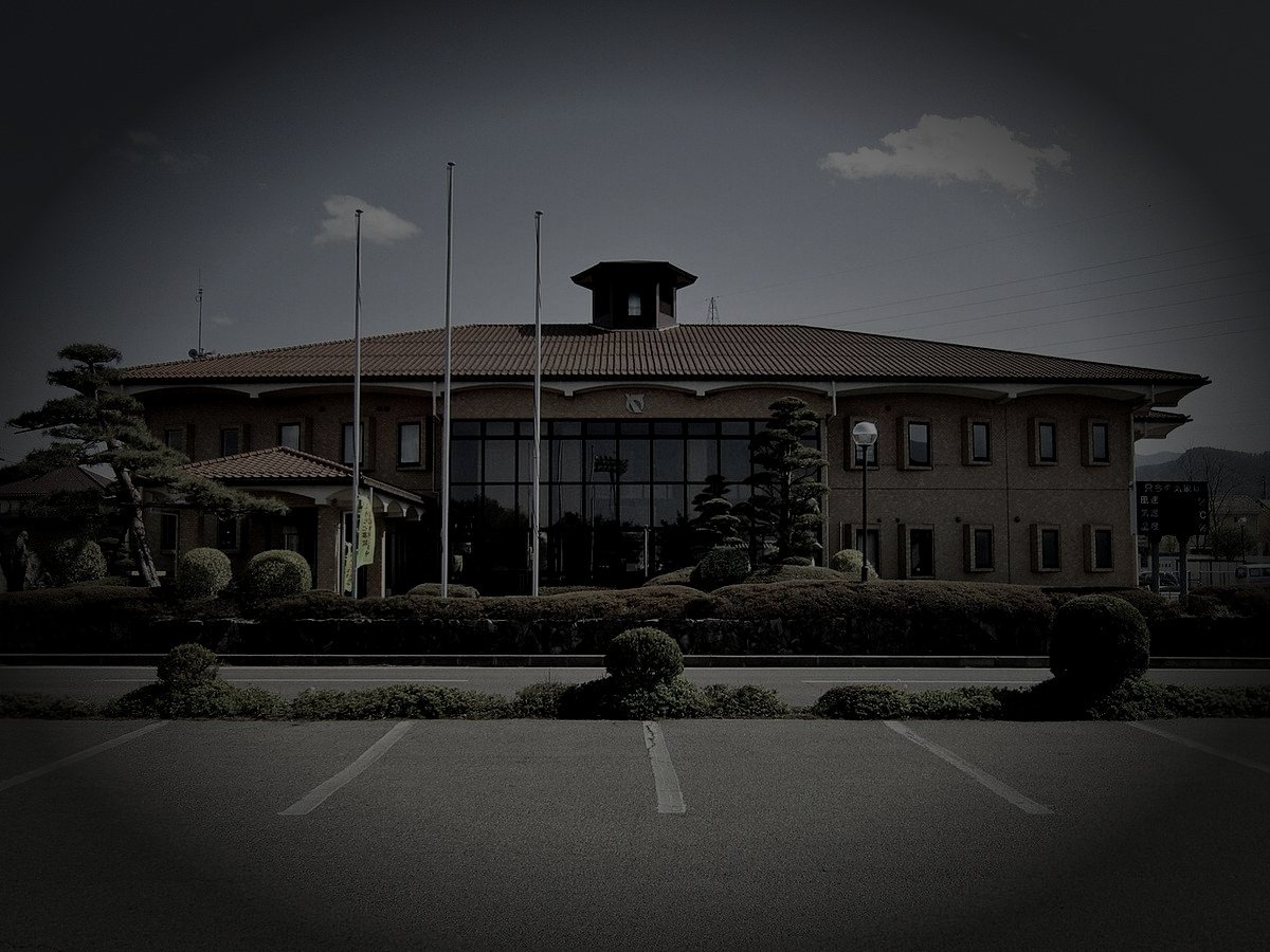 山形村廃農村の怪火のイメージ（モザイク処理済み）