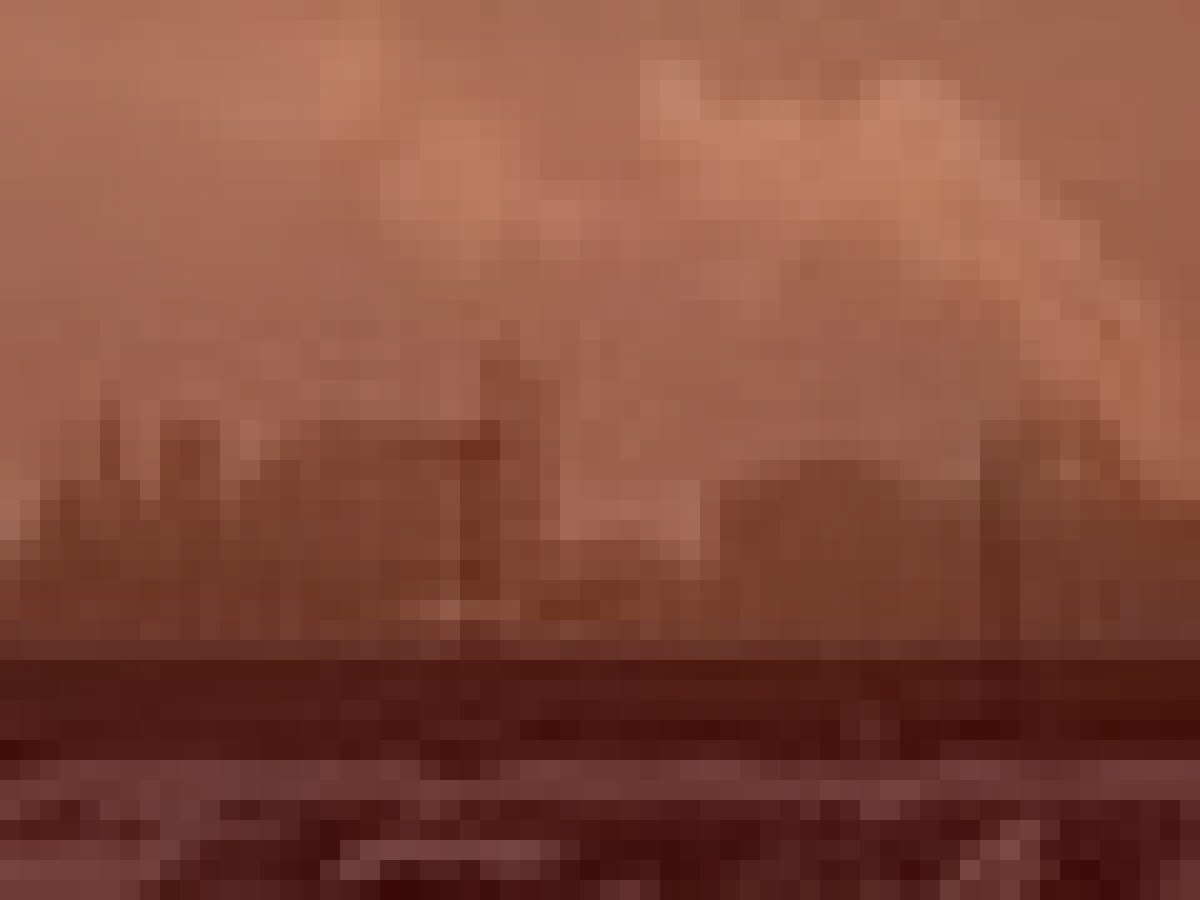 高石市旧臨海工業地帯の霊のイメージ（モザイク処理済み）