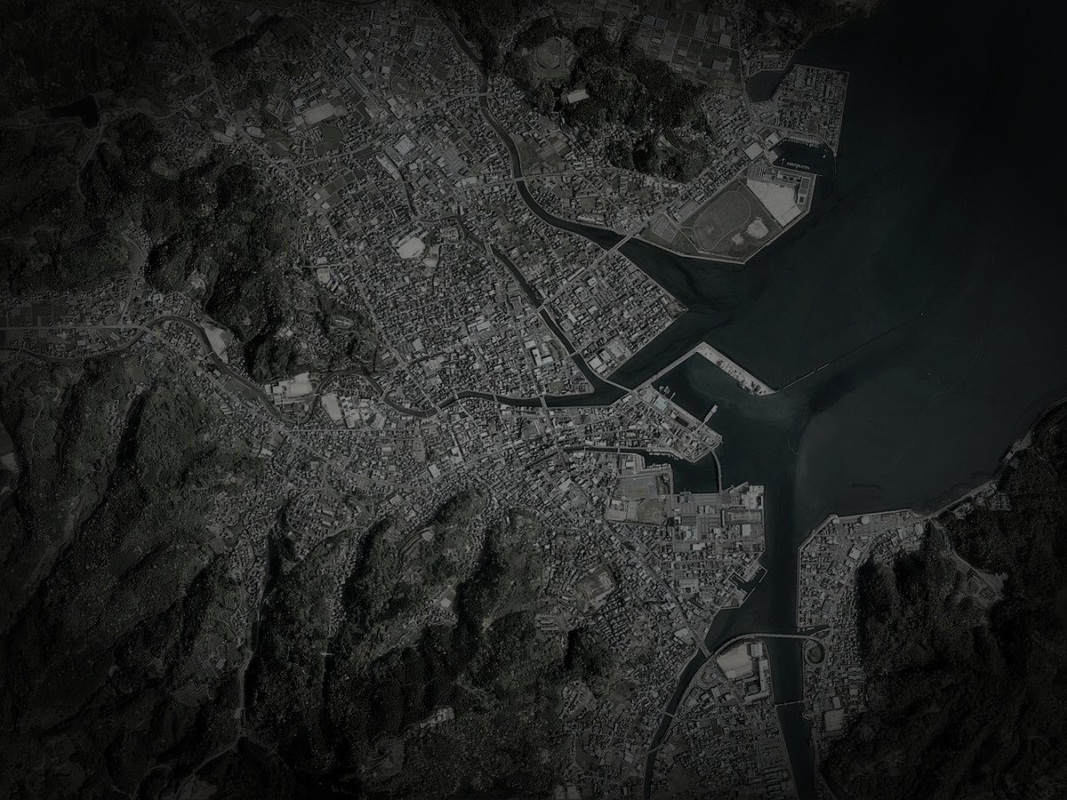 天草市の旧廃漁村のイメージ（モザイク処理済み）