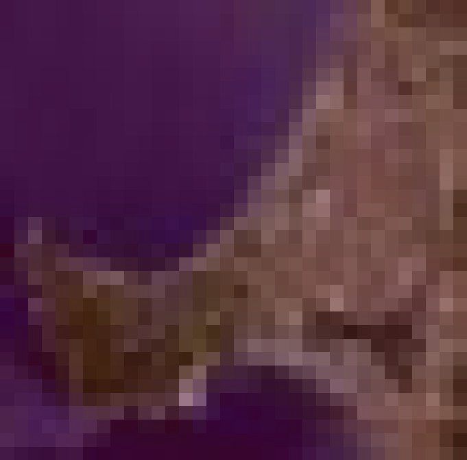 潟上市旧八郎潟の水難霊のイメージ（モザイク処理済み）