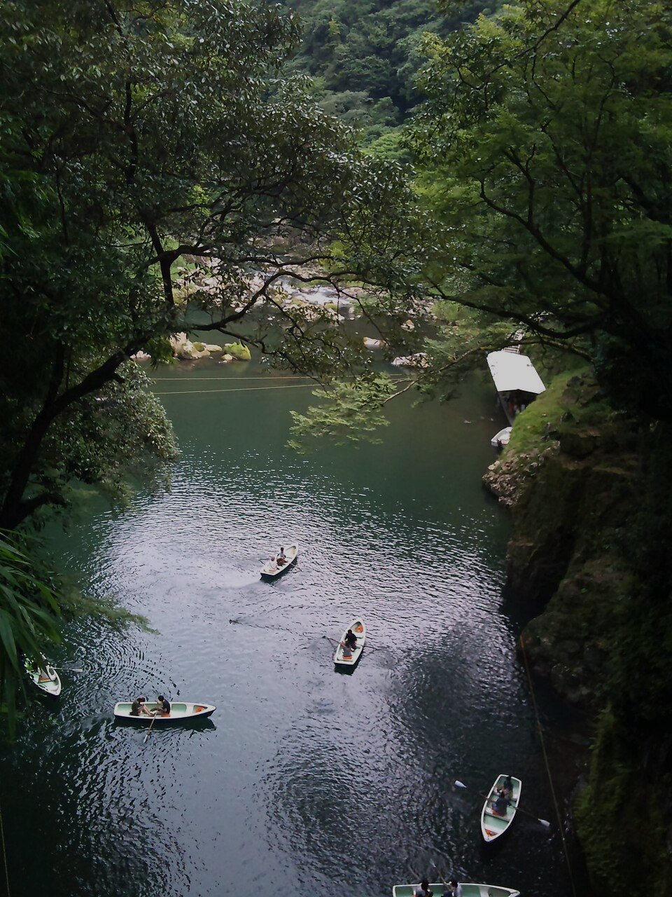 高千穂峡のイメージ（モザイク処理済み）