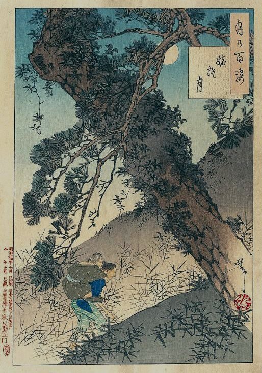 姥捨山のイメージ（モザイク処理済み）