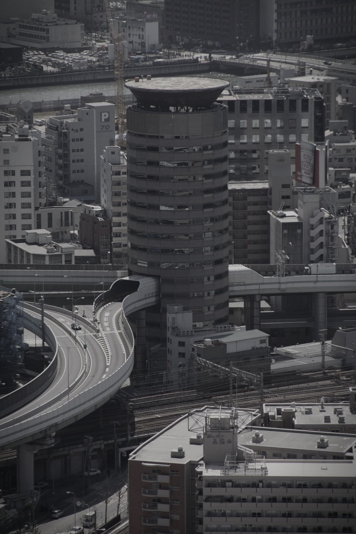 旧阪神高速道路 六甲アイランド線のイメージ(モザイク処理済み)