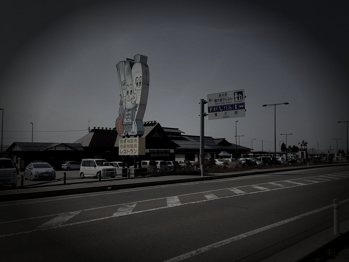 美郷町廃農村の道祖神のイメージ（モザイク処理済み）