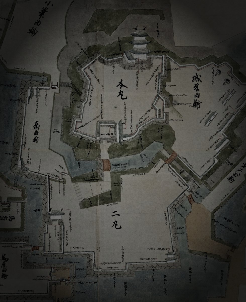 旧小田原城跡のイメージ(モザイク処理済み)