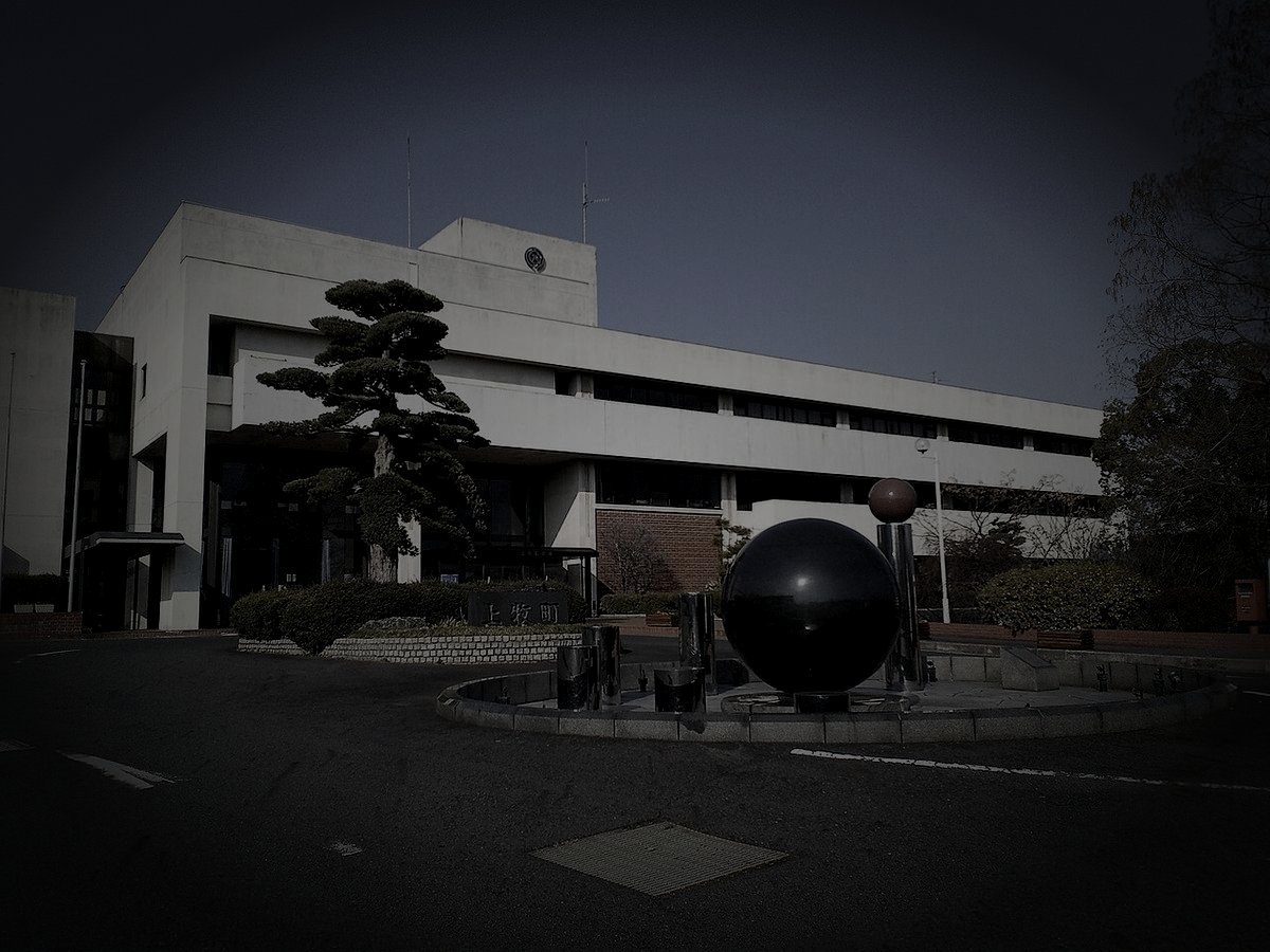 上牧町廃農村の怪火のイメージ（モザイク処理済み）