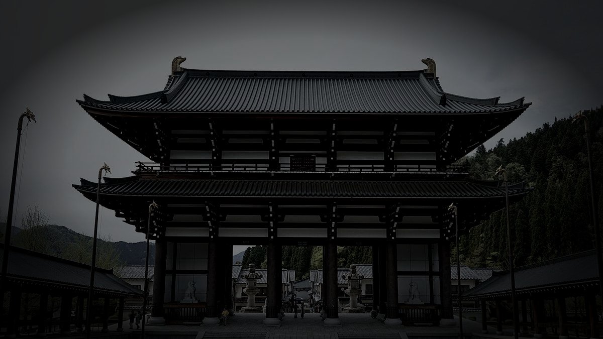 越前大仏廃墟のイメージ（モザイク処理済み）