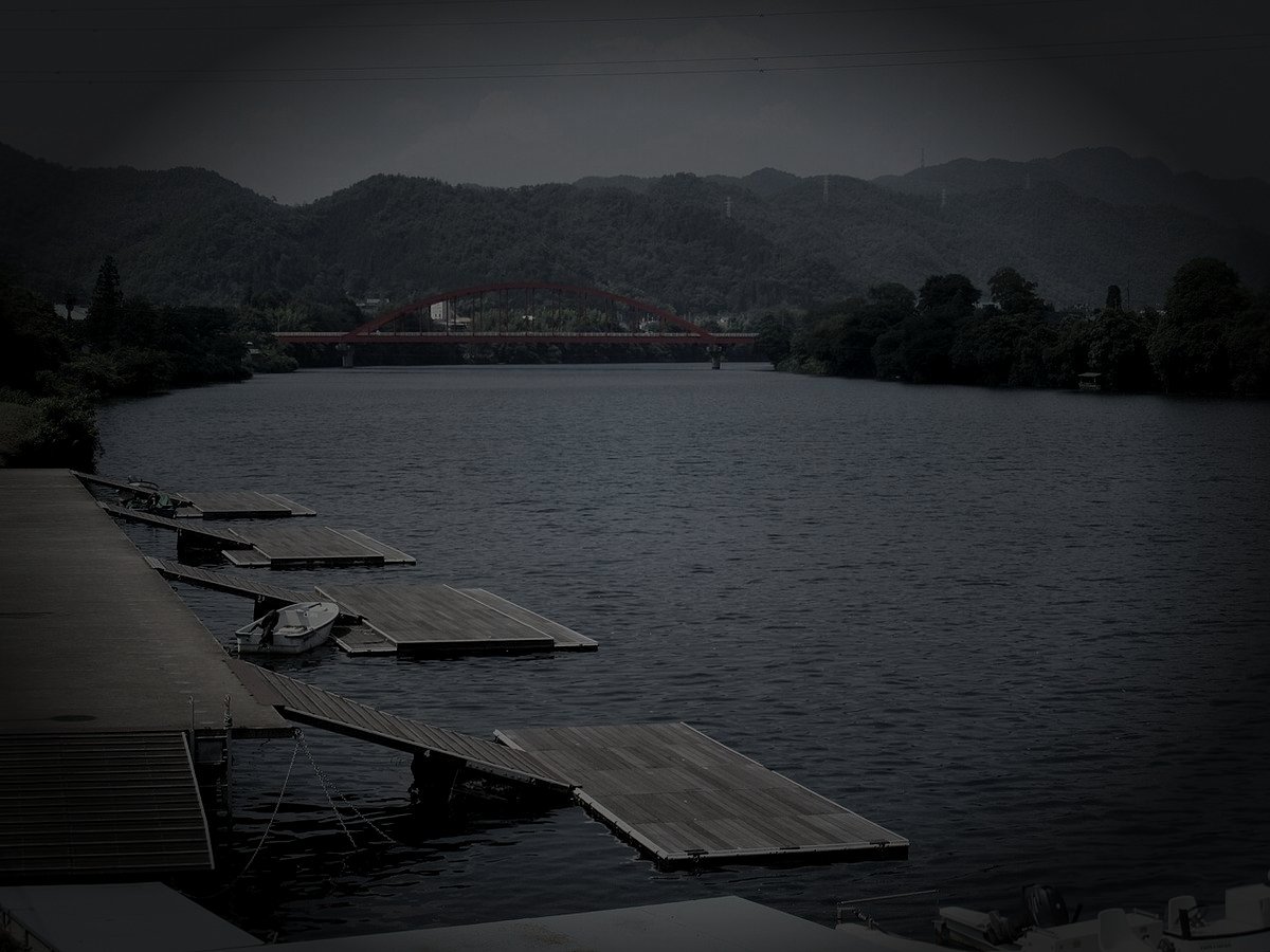 川辺町廃農村跡の怪異のイメージ（モザイク処理済み）