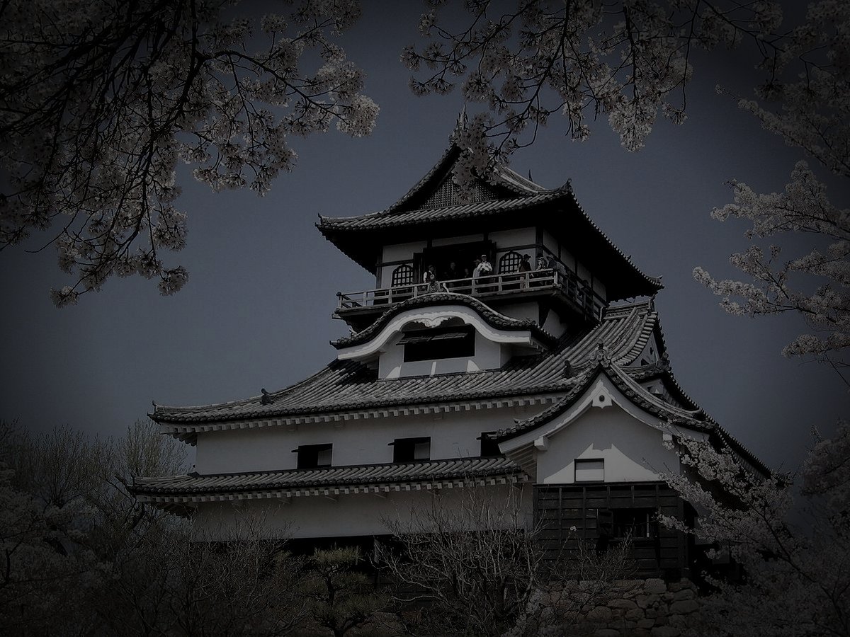 犬山城（廃城）のイメージ（モザイク処理済み）