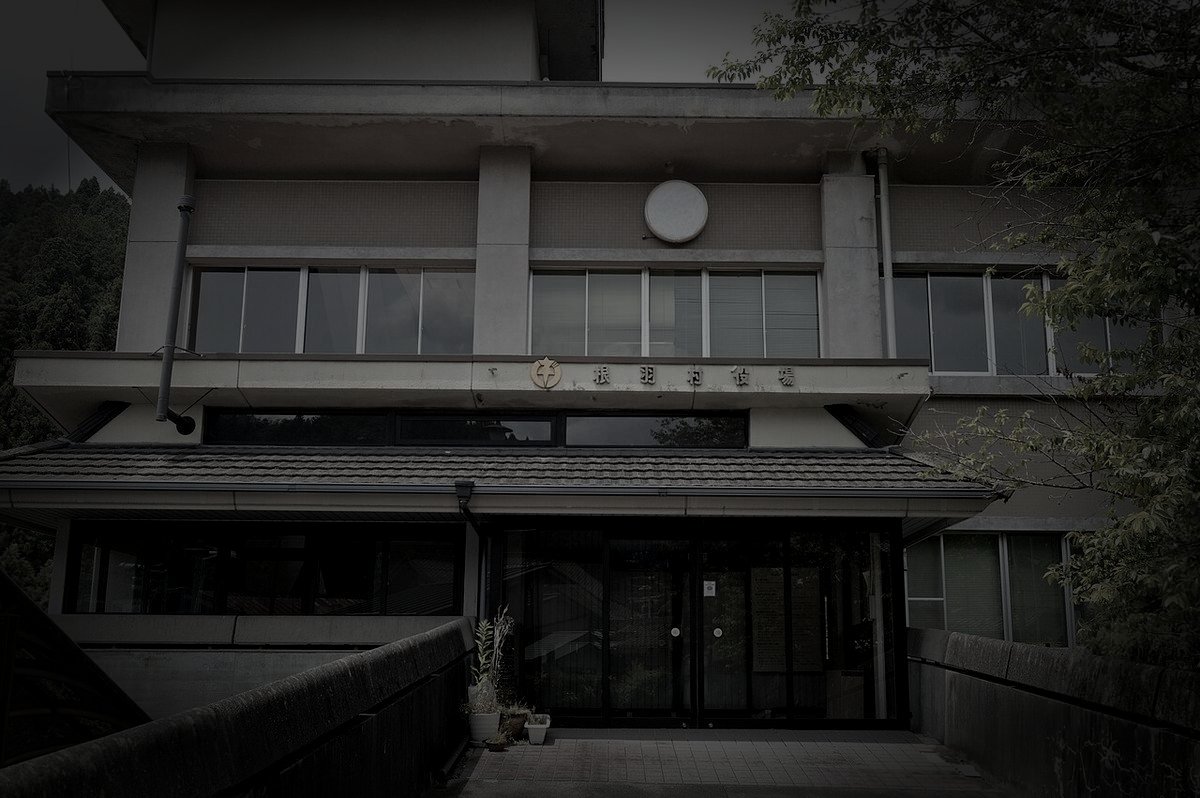 根羽村廃農村跡の怪異のイメージ（モザイク処理済み）