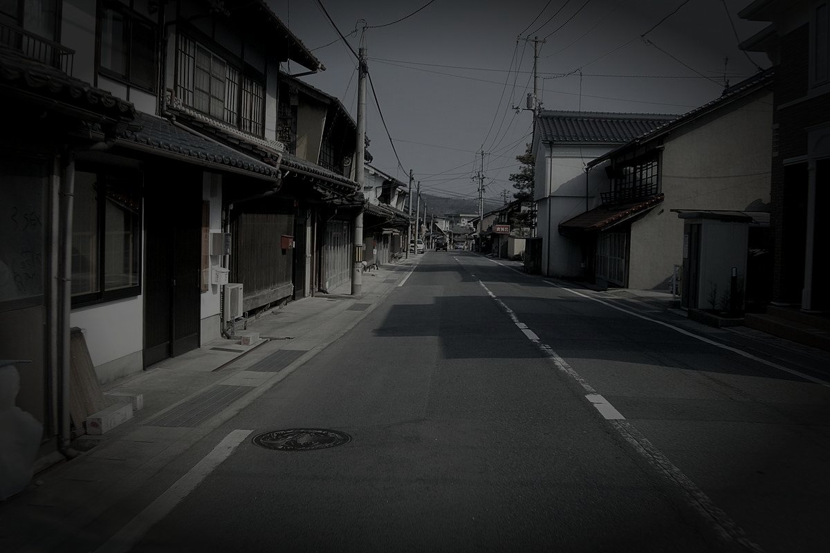 庄原市の廃農村のイメージ（モザイク処理済み）