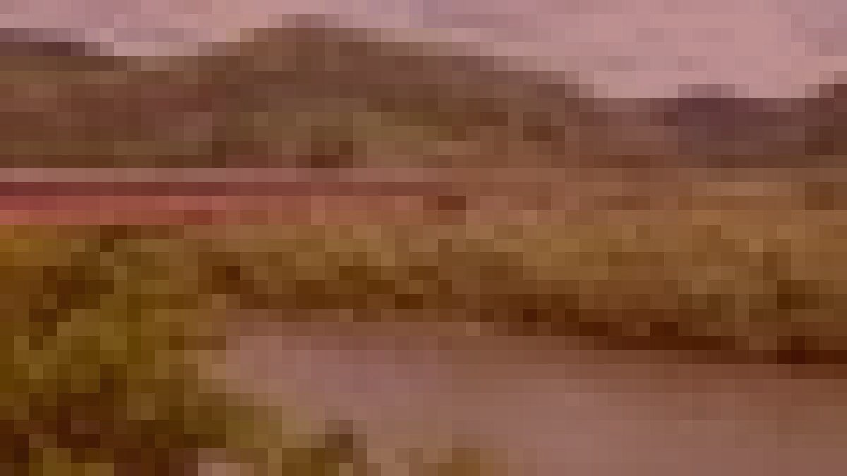 小千谷市信濃川の水難霊のイメージ（モザイク処理済み）