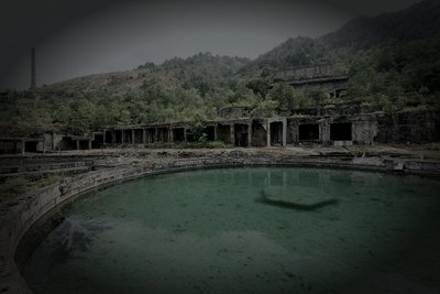 鹿角市尾去沢鉱山廃墟の霊