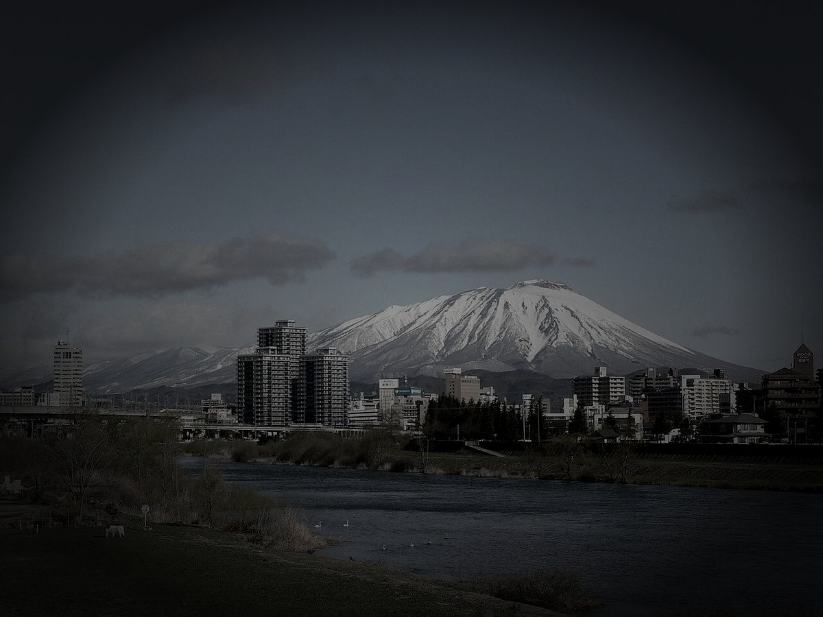 岩手山廃スキー場のイメージ（モザイク処理済み）