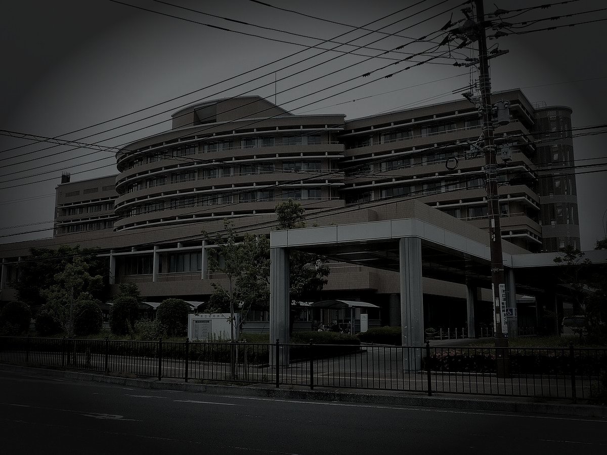 旧宮崎県立病院のイメージ（モザイク処理済み）