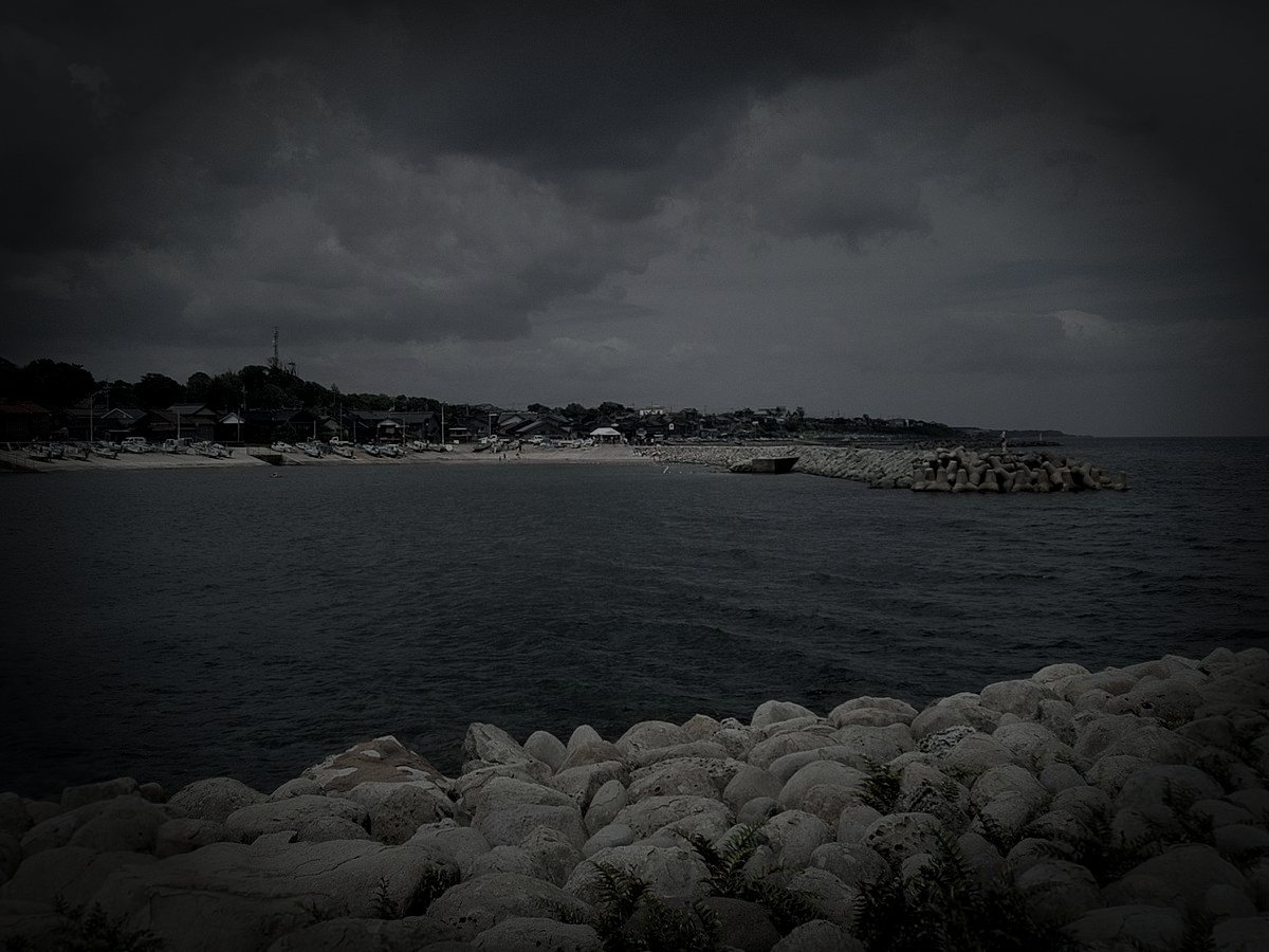 琴浦町の旧廃村のイメージ（モザイク処理済み）