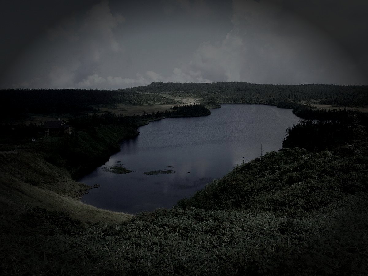 八幡平心霊スポットのイメージ（モザイク処理済み）