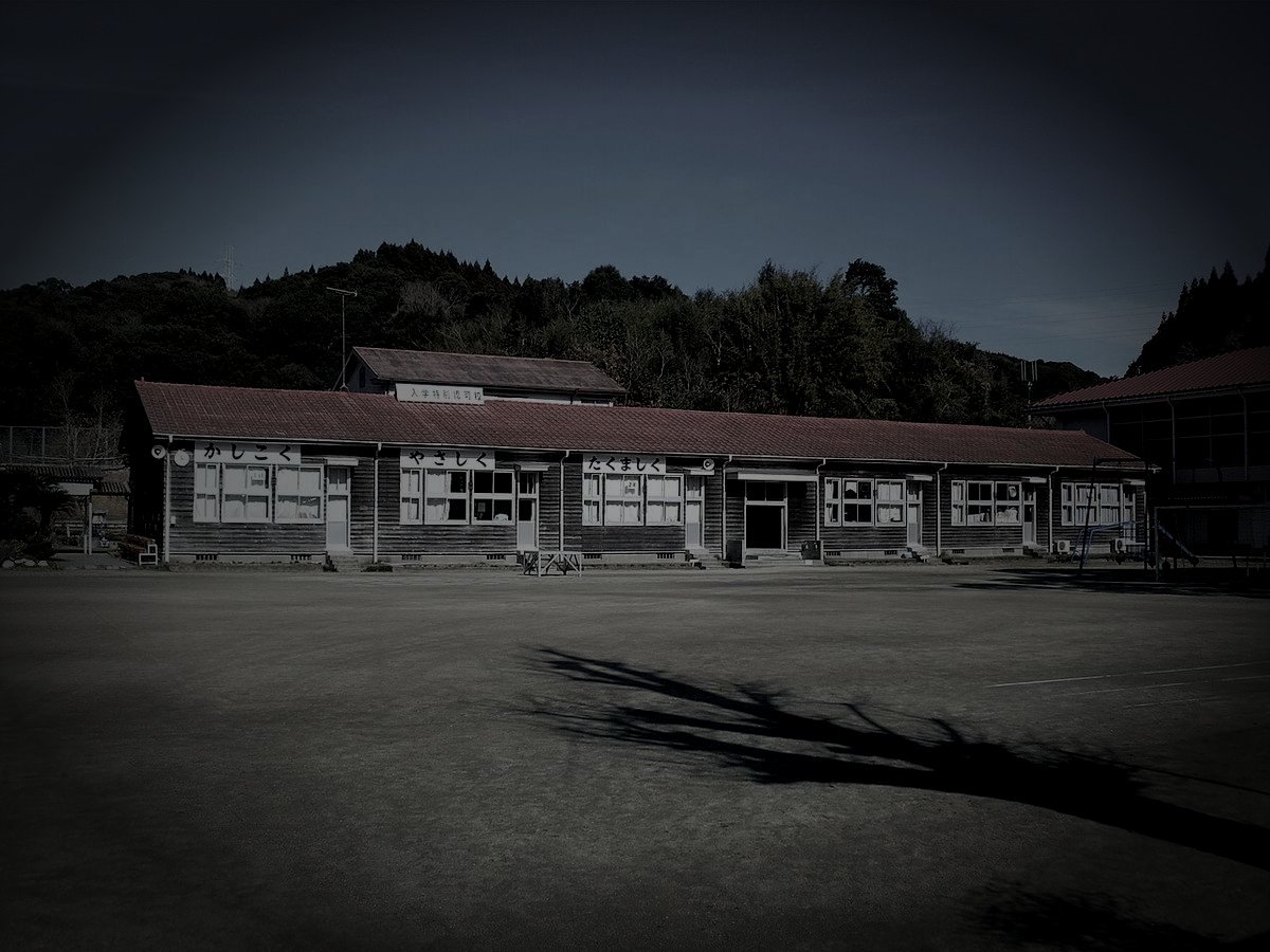 いちき串木野市の廃農村のイメージ（モザイク処理済み）