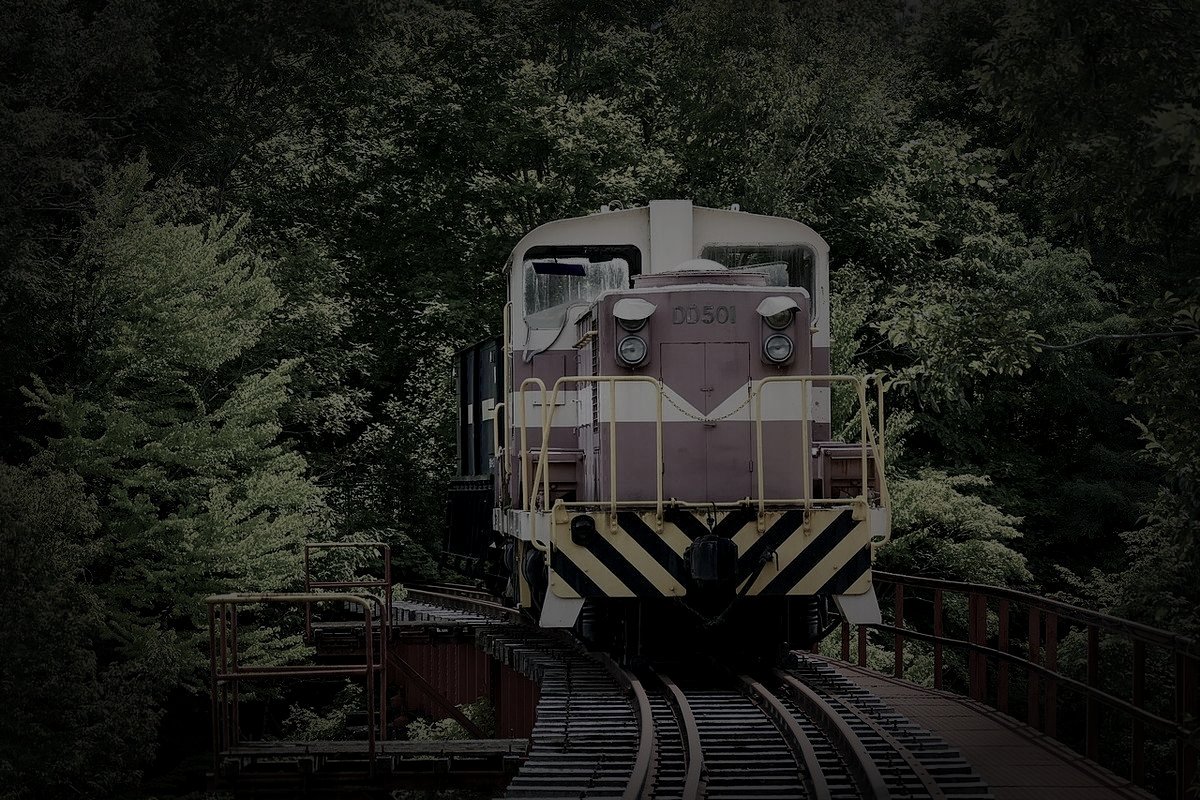 芦別の旧廃炭鉱のイメージ（モザイク処理済み）