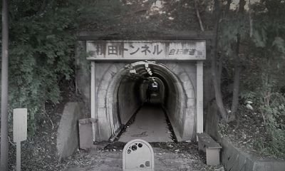 赤坂トンネル(羽村山口軽便鉄道廃線跡)のイメージ(モザイク処理済み)