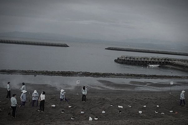 指宿・砂蒸し温泉付近のイメージ(モザイク処理済み)