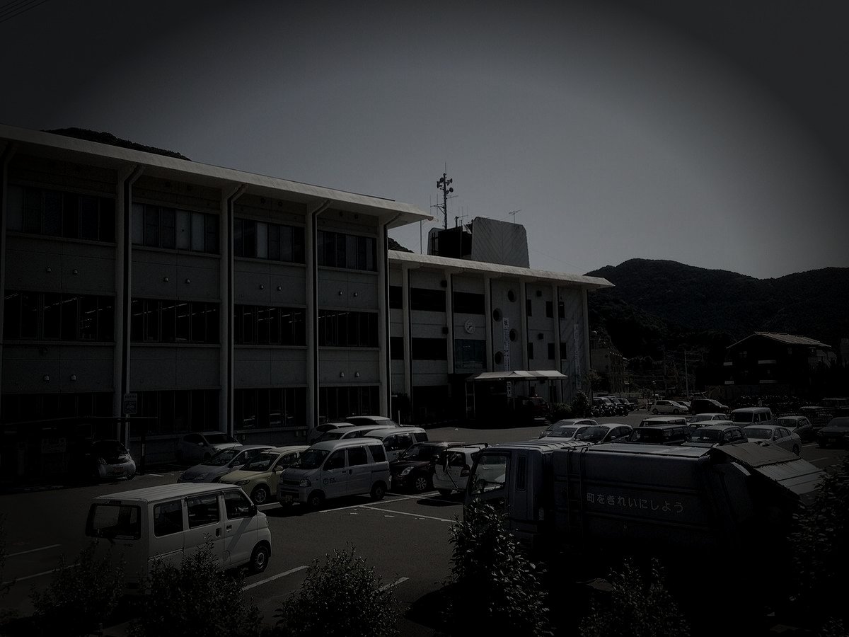 南松浦郡新上五島町の廃漁村のイメージ（モザイク処理済み）