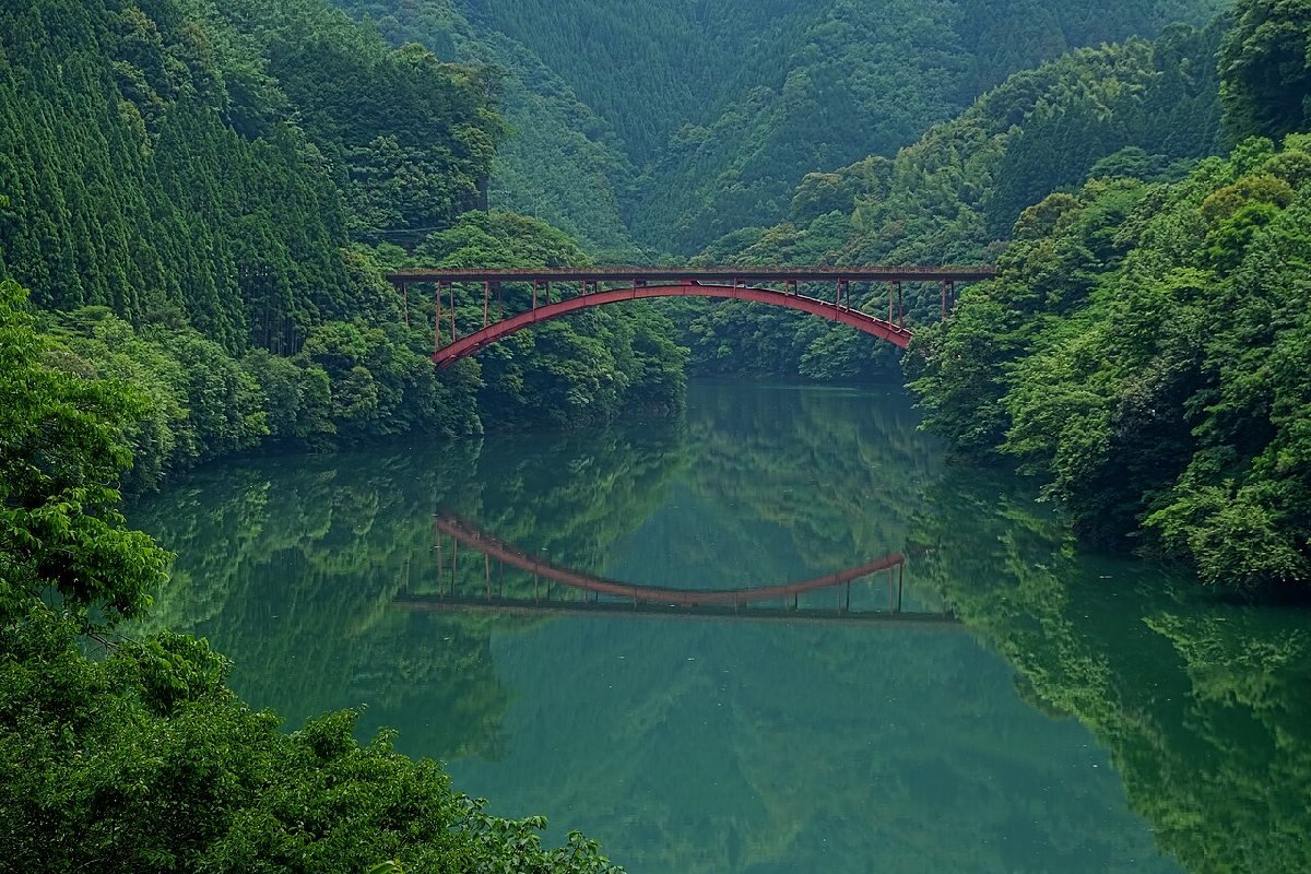 耳川橋のイメージ(モザイク処理済み)