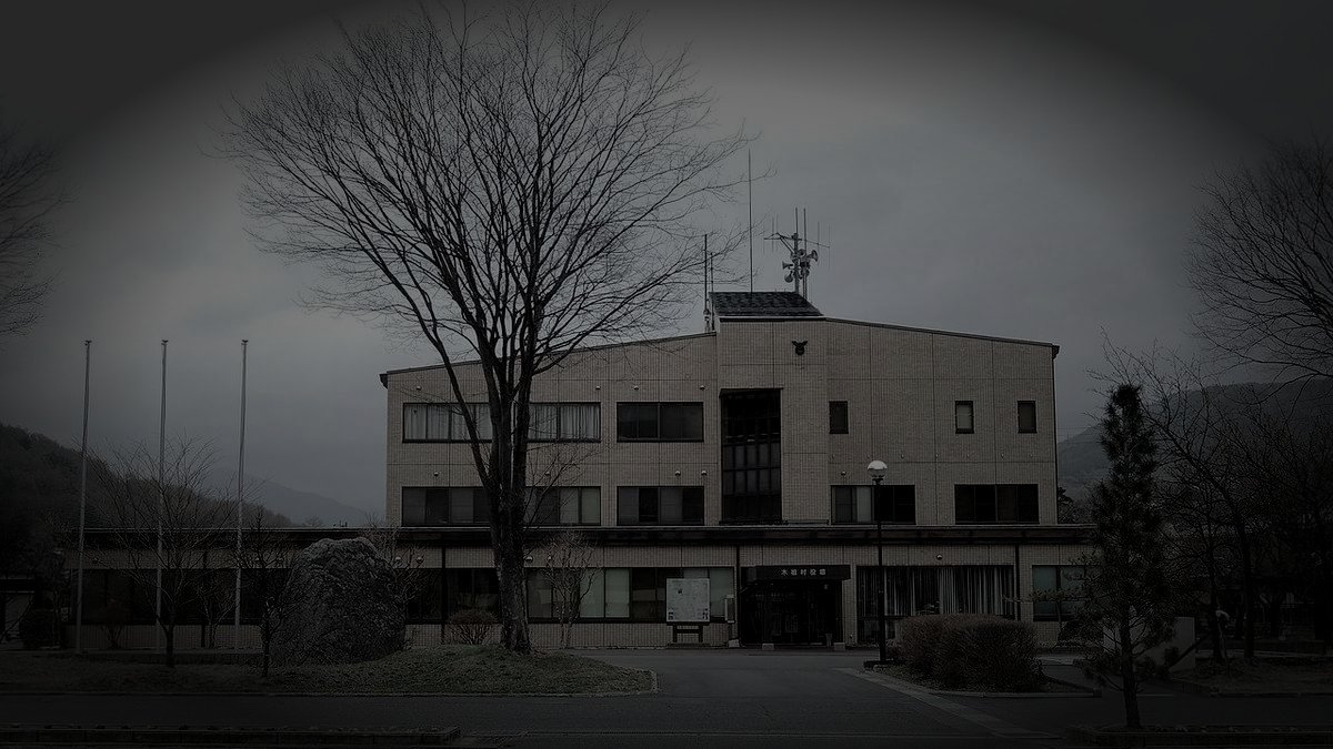 木祖村廃農村の怪火のイメージ（モザイク処理済み）