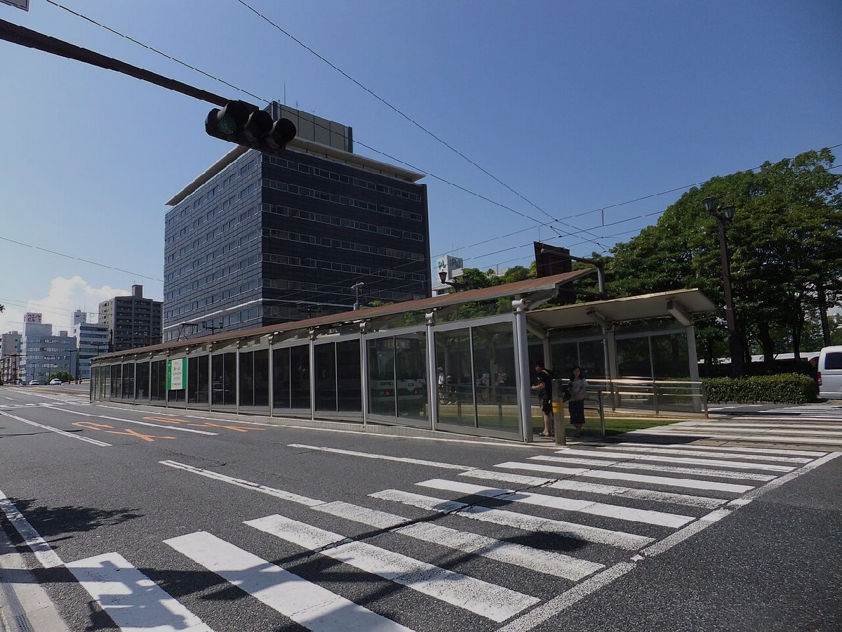 原爆ドームのイメージ（モザイク処理済み）