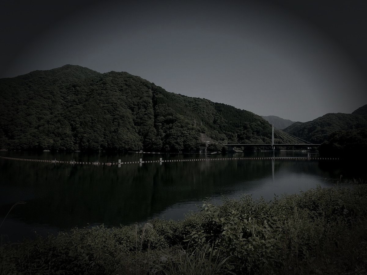 丹沢湖三保ダムのイメージ（モザイク処理済み）