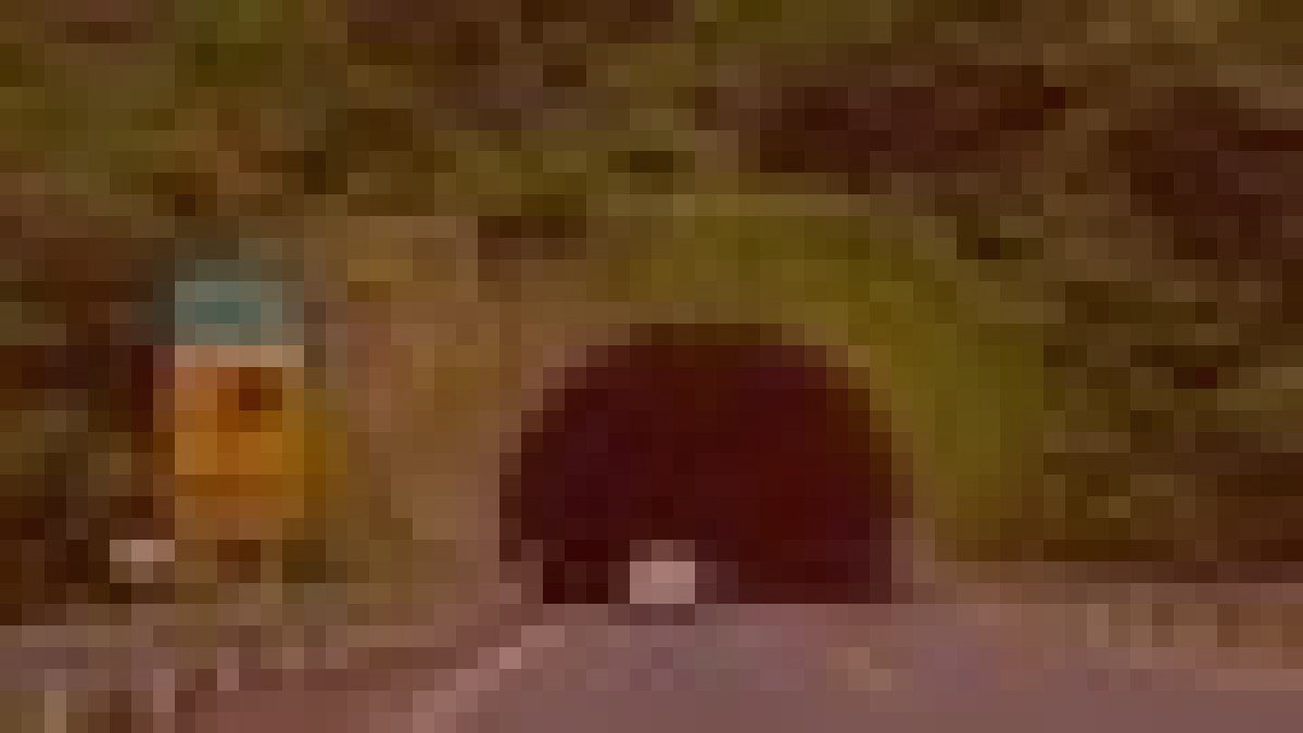 旧天神トンネルのイメージ(モザイク処理済み)