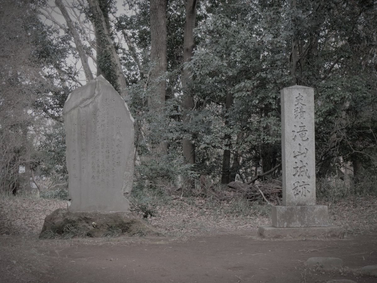滝山城跡のイメージ(モザイク処理済み)