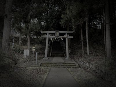 綾部市廃農村の山霊