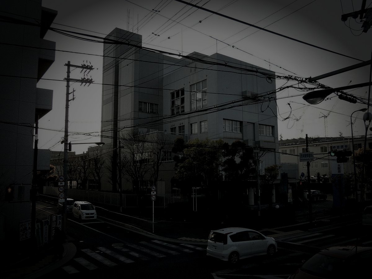 摂津市廃農村跡の怪異のイメージ（モザイク処理済み）