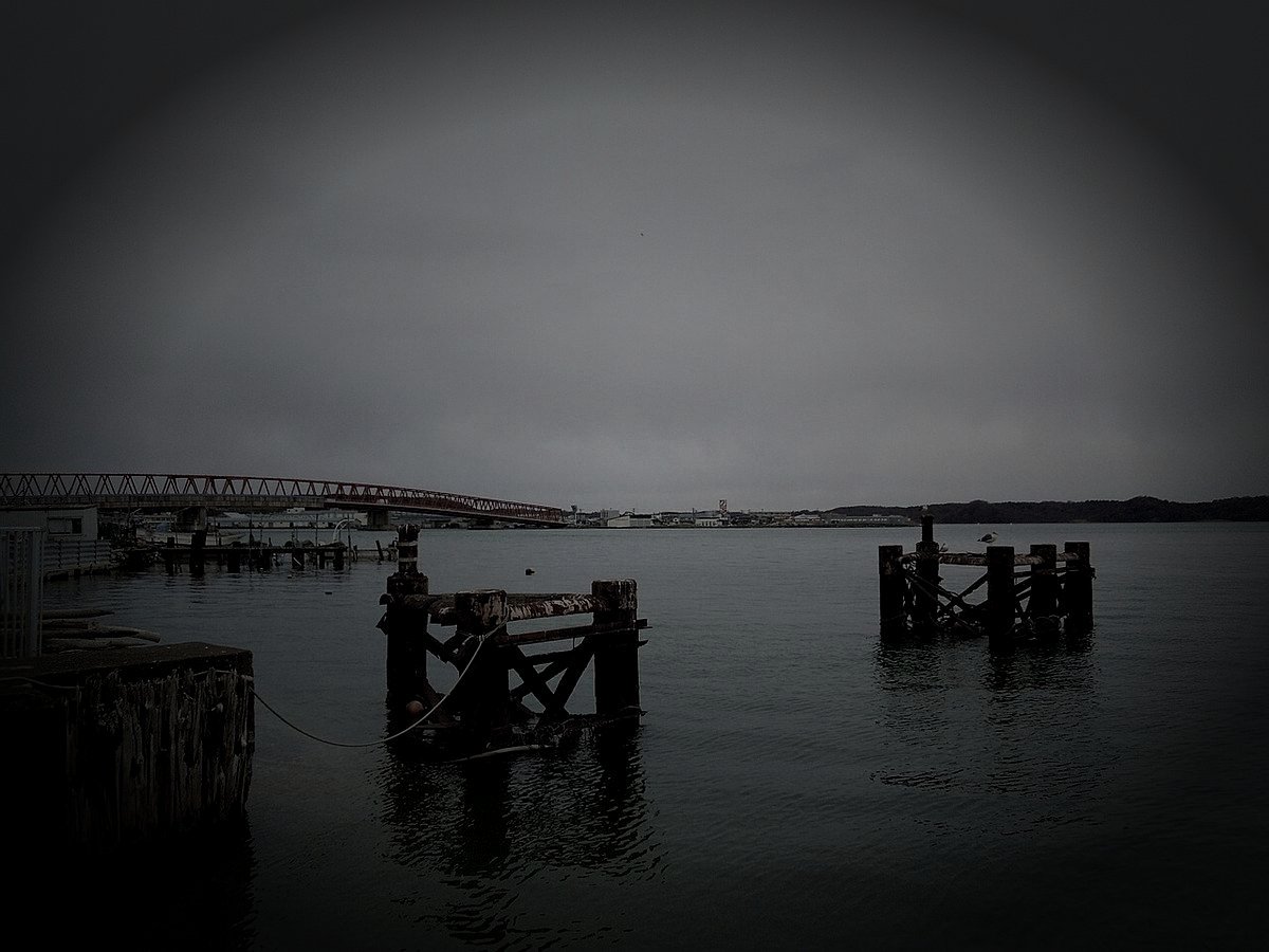 厚岸の旧廃漁村のイメージ（モザイク処理済み）